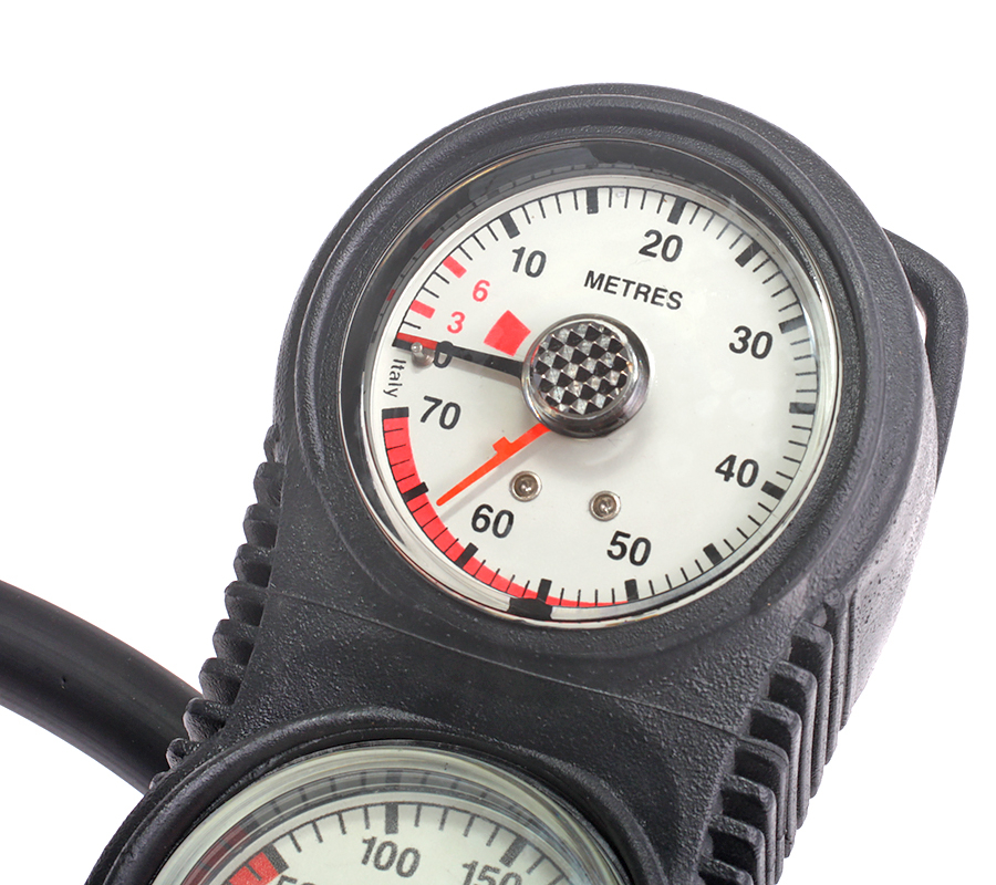 Консоль двухприборная FanDiver SPG12 Compact (манометр + глубиномер)